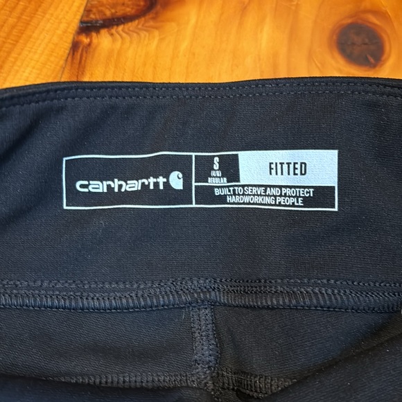 CARHARTT S Black Fitted Force Utility Leggings Pockets - Picture 8 of 9